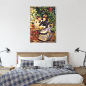 Renoir - Im Garten Leinwanddruck (Insitu (Schlafzimmer))