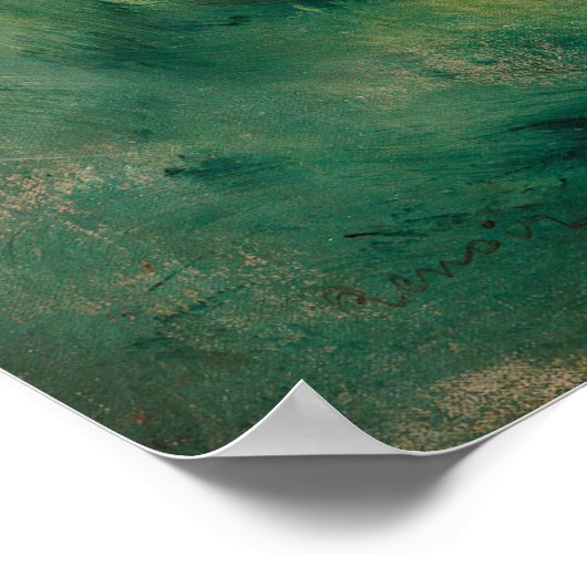 Renoir im Gras Poster (Ecke)