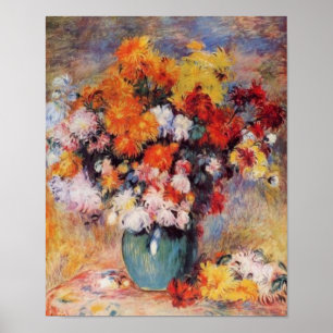 Renoir ist eine Vase aus Tulips und Anemonen Poster