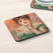 Renoir Jean Samary in den niedrigen Necked Untersetzer (Linke Seite)