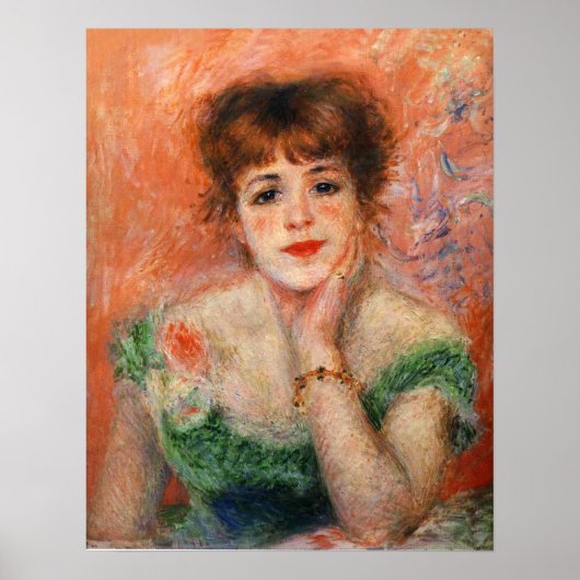 Renoir Jean Samary in einem Necked Dress Poster (Vorne)