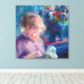 Renoir, junge Frau nähen Leinwand (Insitu (Holzboden))