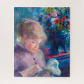 Renoir, junge Frau nähen Puzzle (Vertikal)