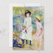 Renoir - Kinder an der Küste, Guernsey Einladung (Vorderseite)