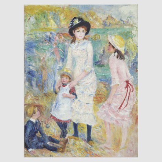 Renoir - Kinder an der Küste, Guernsey Seidenpapier