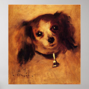 Renoir - Kopf eines Hundes 1870 Poster