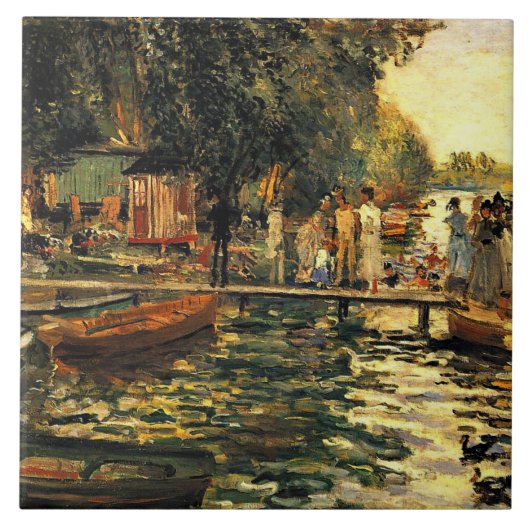 Renoir - La Grenouillere, Fliese (Vorderseite)