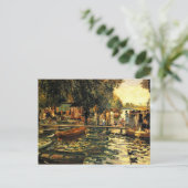 Renoir - La Grenouillere Postkarte (Stehend Vorderseite)