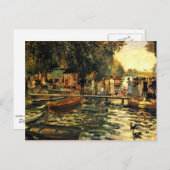 Renoir - La Grenouillere Postkarte (Vorne/Hinten)