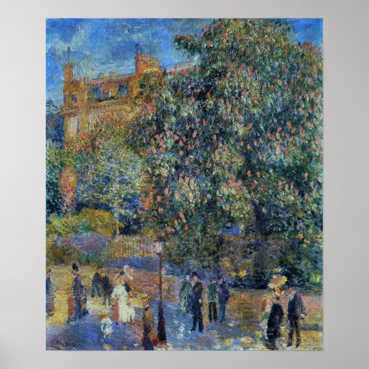 Renoir - La Place Saint-Georges 1875 Poster (Vorne)