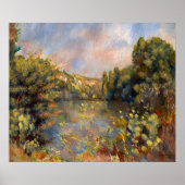 Renoir - Landschaft am See Poster (Vorne)