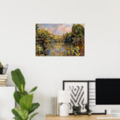 Renoir - Landschaft am Seeufer Poster (Heimbüro)