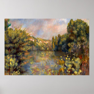 Renoir - Landschaft am Seeufer Poster