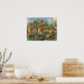 Renoir - Landschaft mit Frauen 1918 Poster (Küche)