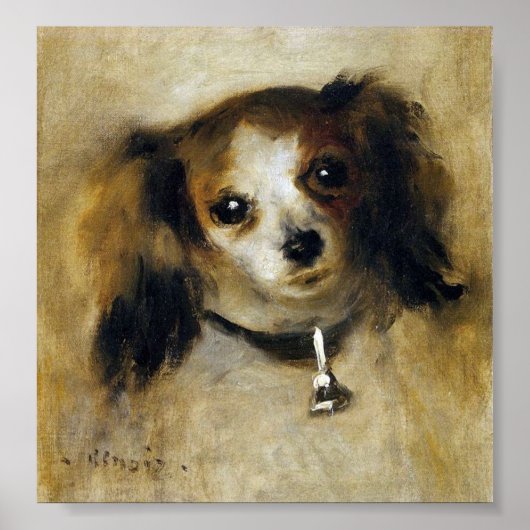 Renoir Leiter eines Hundes Circa 1870 Poster (Vorne)
