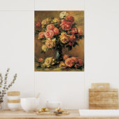 Renoir Les Rose Fine Art Poster oder Print (Küche)