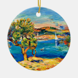 Renoir - L'Estaque, berühmtes Bild, Keramik Ornament