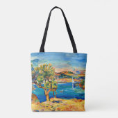 Renoir - L'Estaque, berühmtes Bild, Tasche (Rückseite)