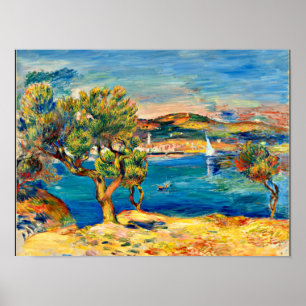Renoir - L'Estaque, feine Landschaftsmalerei Poster
