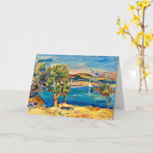 Renoir - L'Estaque, Kunstlandschaftsmalerei Karte (Gelbe Blume)