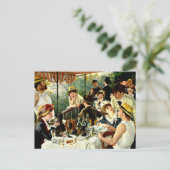 Renoir - Luncheon of the Boating Party-1881 Postkarte (Stehend Vorderseite)