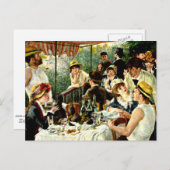 Renoir - Luncheon of the Boating Party-1881 Postkarte (Vorne/Hinten)