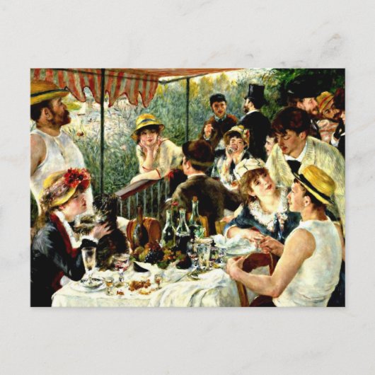 Renoir - Luncheon of the Boating Party-1881 Postkarte (Vorderseite)