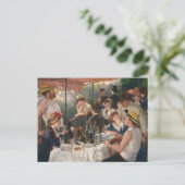 Renoir Luncheon of the Boating Party Kunst, Dichtu Postkarte (Stehend Vorderseite)