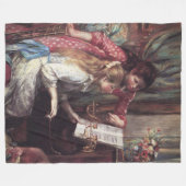 Renoir: Mädchen am Klavier Fleecedecke (Vorderseite (Horizontal))