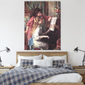 Renoir: Mädchen am Klavier Leinwanddruck (Insitu (Schlafzimmer))