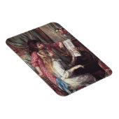 Renoir: Mädchen am Klavier Magnet (Rechte Seite)