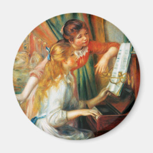 Renoir Mädchen am Klavier-Magneten Magnet