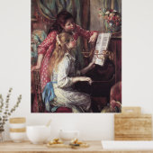 Renoir: Mädchen am Klavier Poster (Küche)