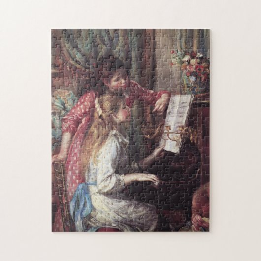 Renoir: Mädchen am Klavier Puzzle (Vertikal)