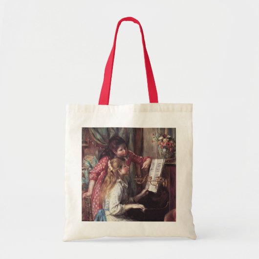 Renoir: Mädchen am Klavier Tragetasche (Vorne)