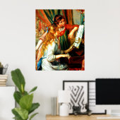 Renoir - Mädchen am Piano Poster (Heimbüro)
