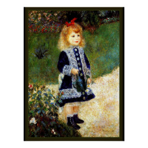 Renoir - Mädchen mit einer Gießkanne Poster