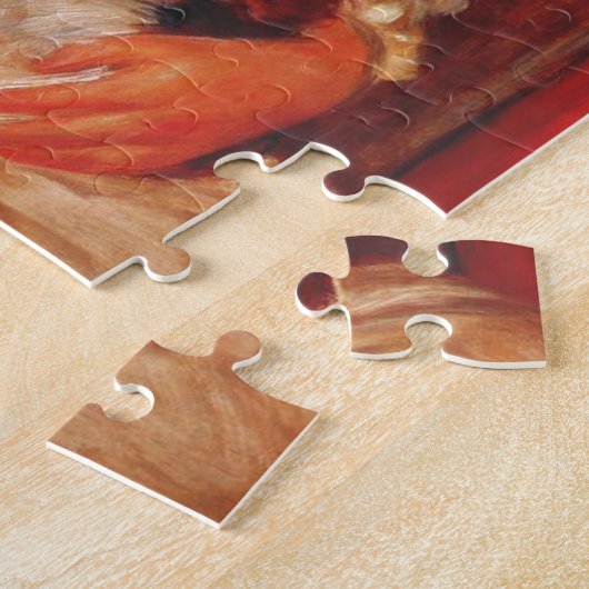 Renoir Mädchen mit Katzen-Puzzlespiel Puzzle (Seite)