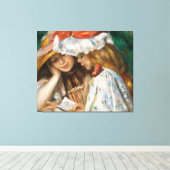 Renoir Masterpiece Two Girls Reading Leinwanddruck (Insitu (Holzboden))