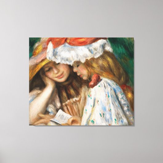 Renoir Masterpiece Two Girls Reading Leinwanddruck (Vorderseite)