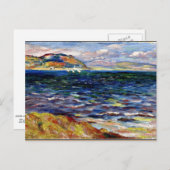 Renoir - Meer in Bordighera Postkarte (Vorne/Hinten)