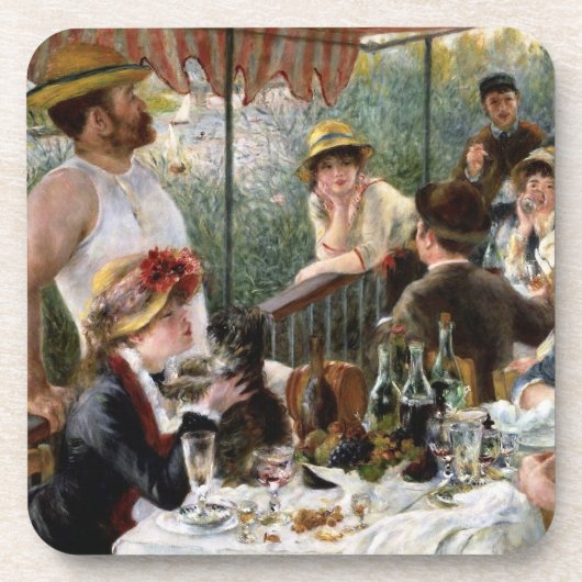 Renoir: Mittagessen des Bootfahrt-Party Untersetzer (Vorderseite)