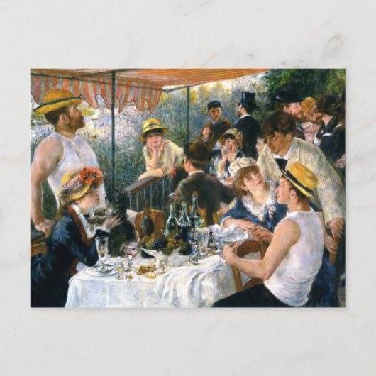 Renoir, "Mittagessen des Party" Postkarte (Vorderseite)