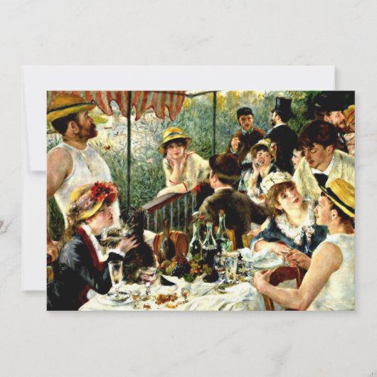 Renoir - Mittagessen im Party Karte (Vorderseite)