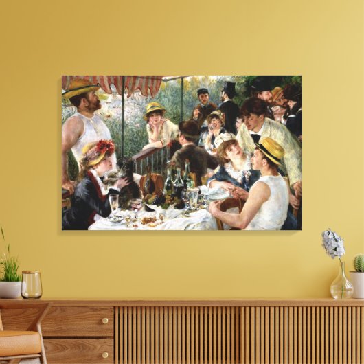 Renoir: Mittagessen im Party Leinwanddruck (Insitu (Wohnzimmer))