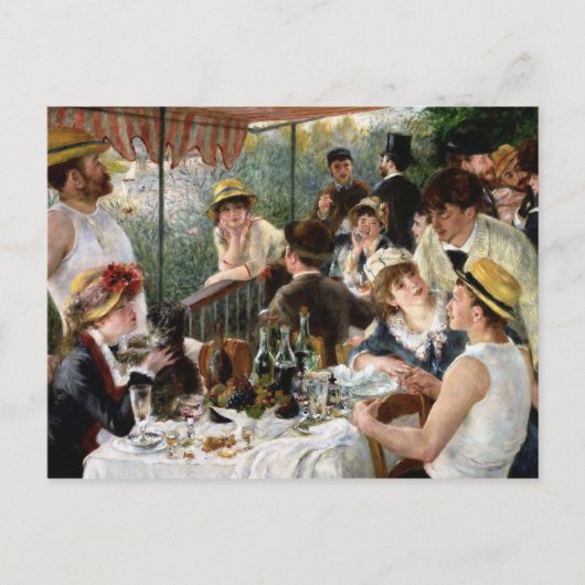 Renoir: Mittagessen im Party Postkarte (Vorderseite)