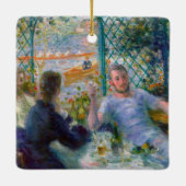 Renoir Mittagessen im Restaurant Fournaise Rowers  Keramikornament (Rückseite)