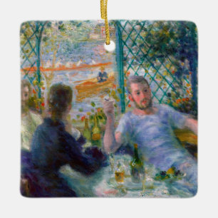 Renoir Mittagessen im Restaurant Fournaise Rowers  Keramikornament