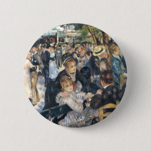 Renoir Moulin Dance Galette Party Button