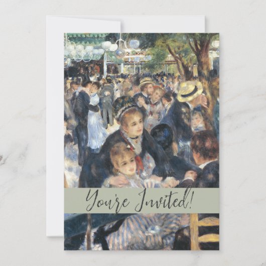 Renoir Moulin Dance Galette Party Einladung (Vorderseite)